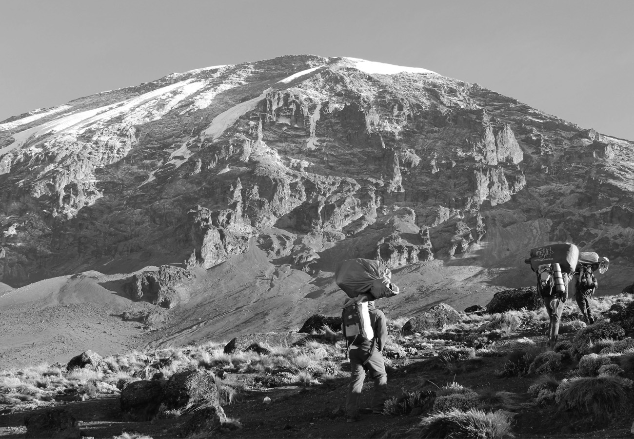 Tourists at The Great Mount Kilimanjaro