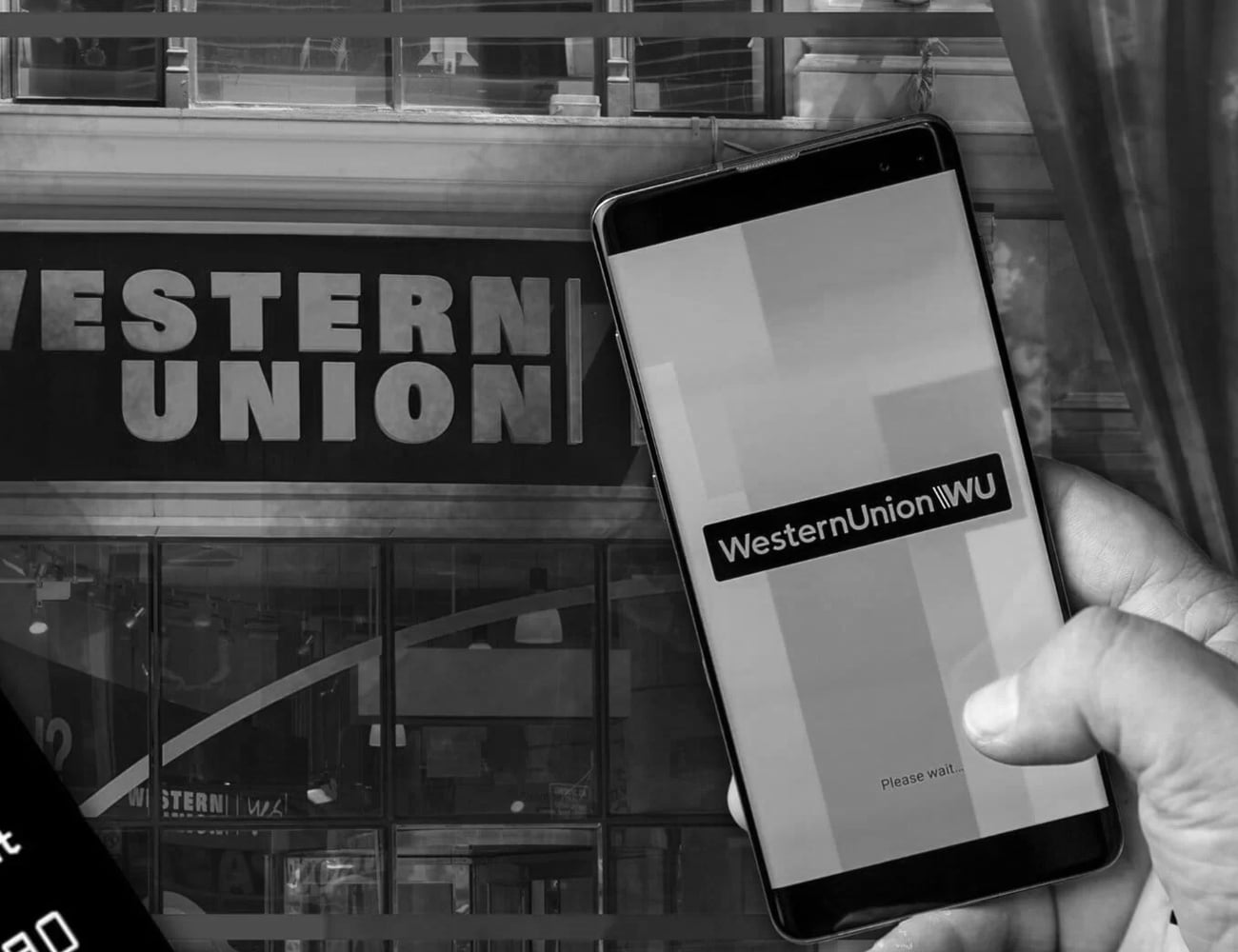 A Person Using Western Union Mobile App