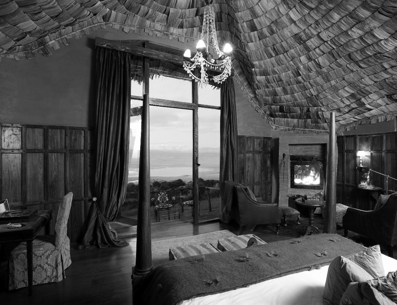 Bedrooms at Crater Lodge Tanzania