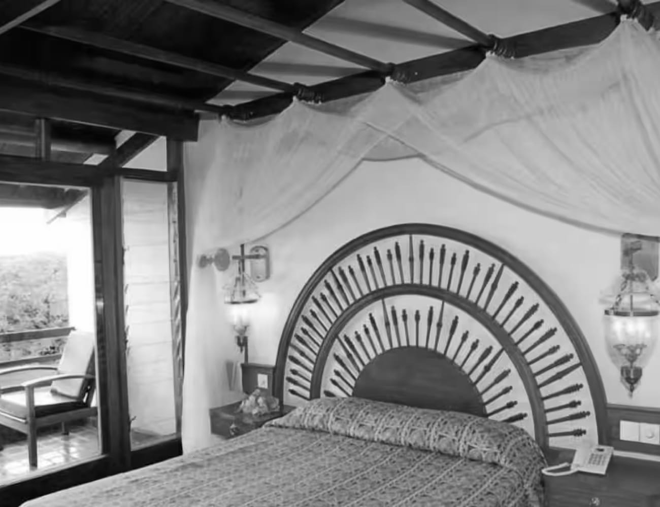 Bedrooms at Lake Manyara Wildlife Lodge