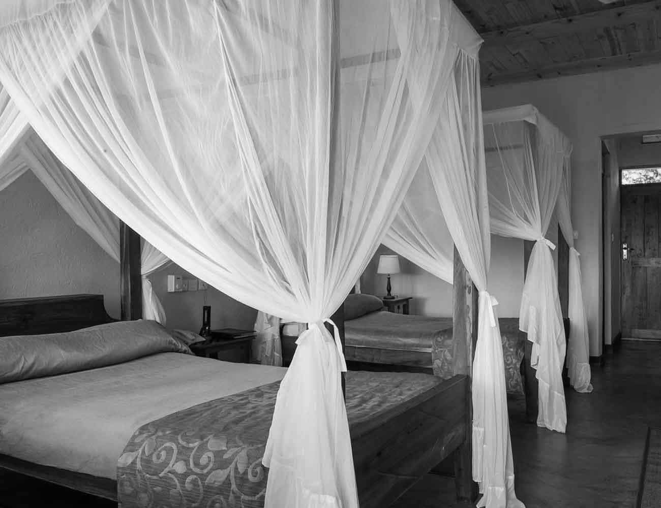 Bedrooms at Tloma Lodge Ngorongoro