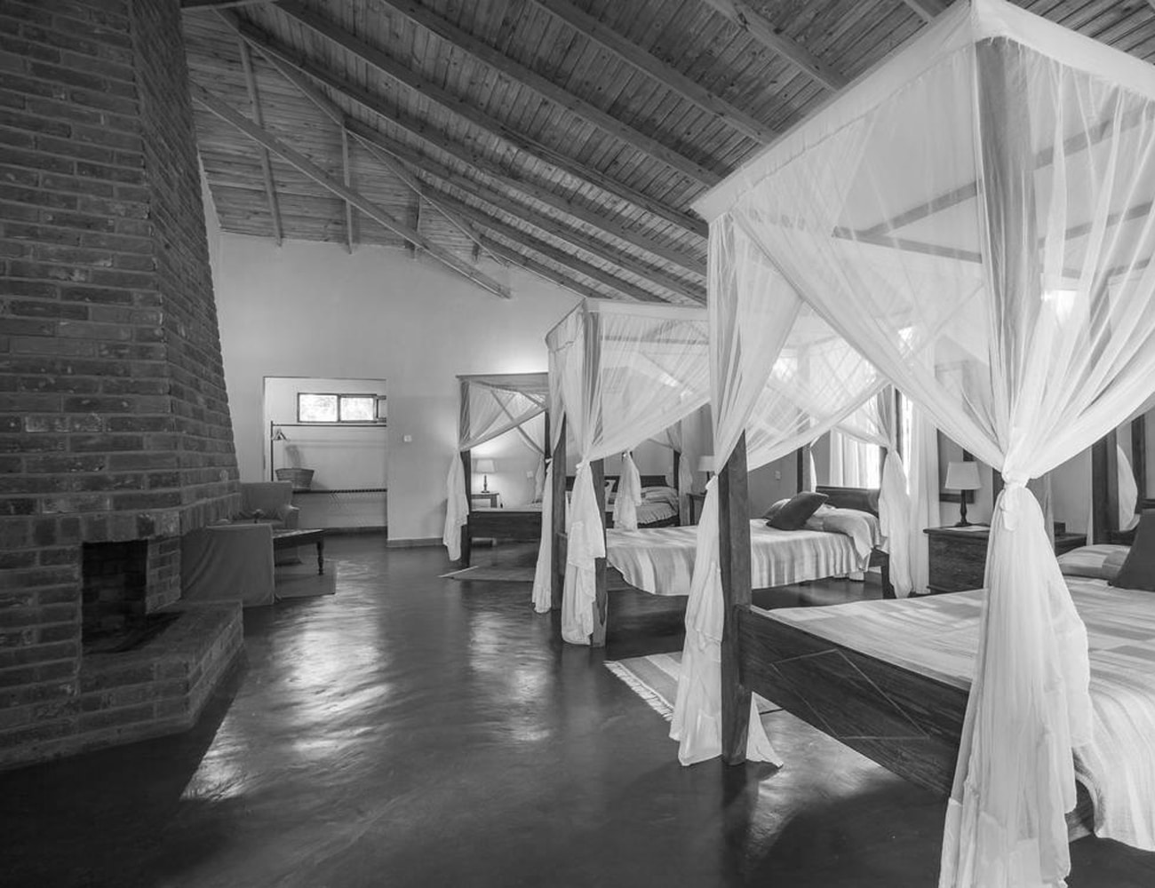 Bedrooms at Tloma Lodge
