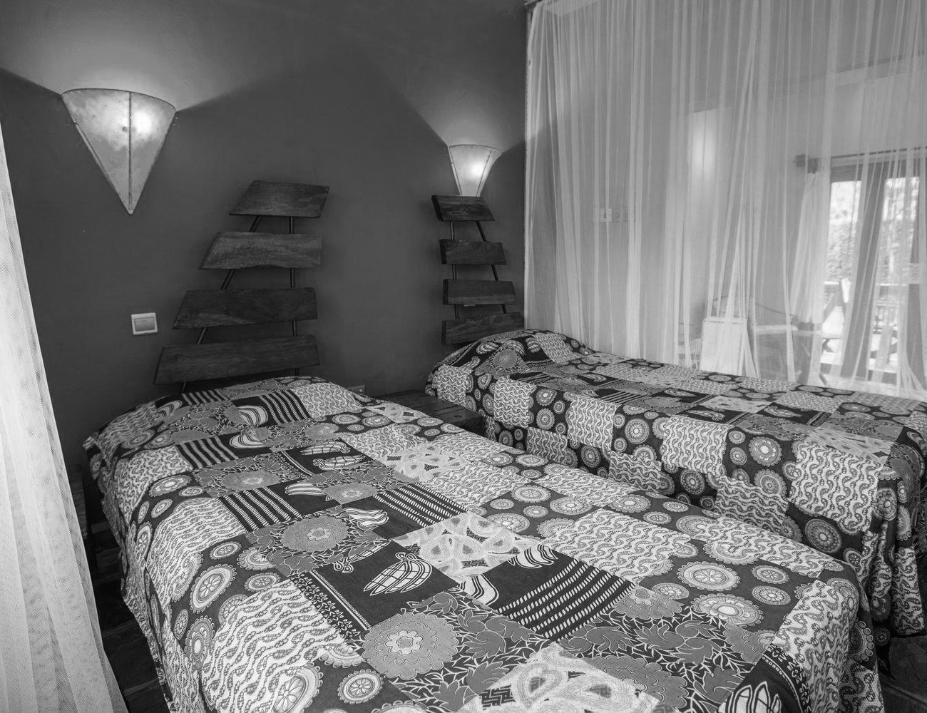 Bedrooms at Weru Weru River Lodge