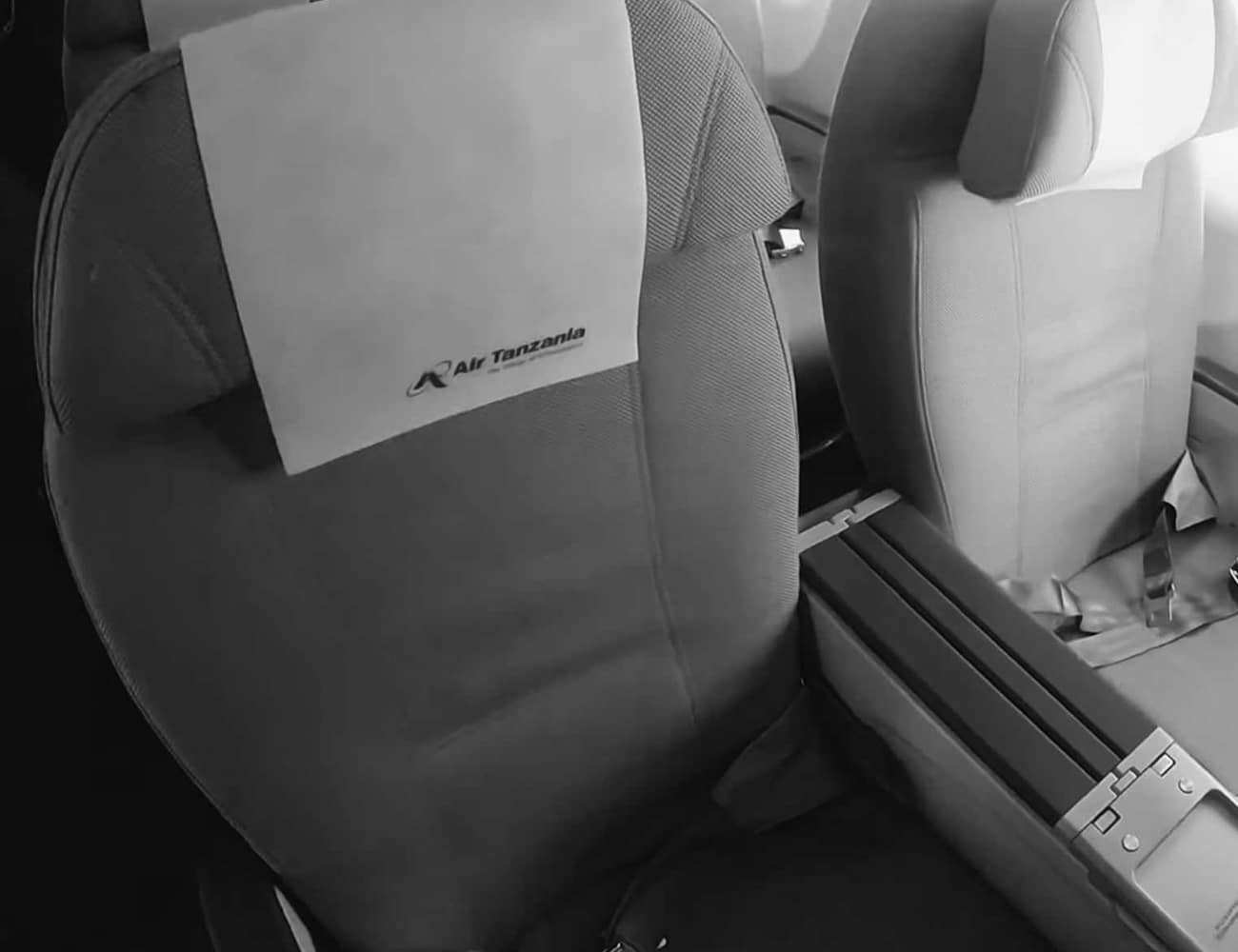 Comfortable Seats on Air Tanzanian Flight