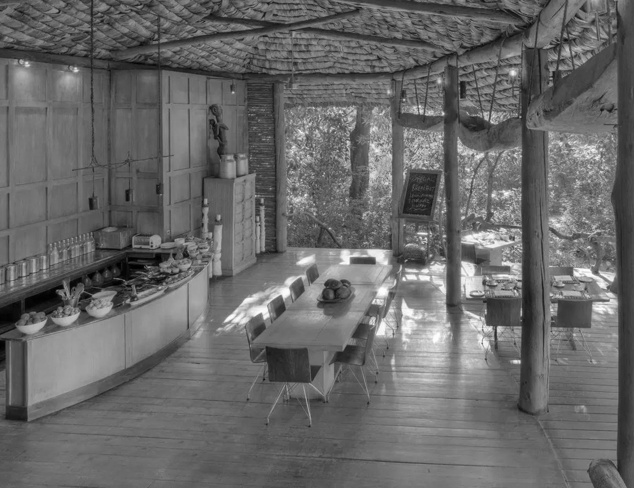 Dining Setup at Manyara Tree Lodge