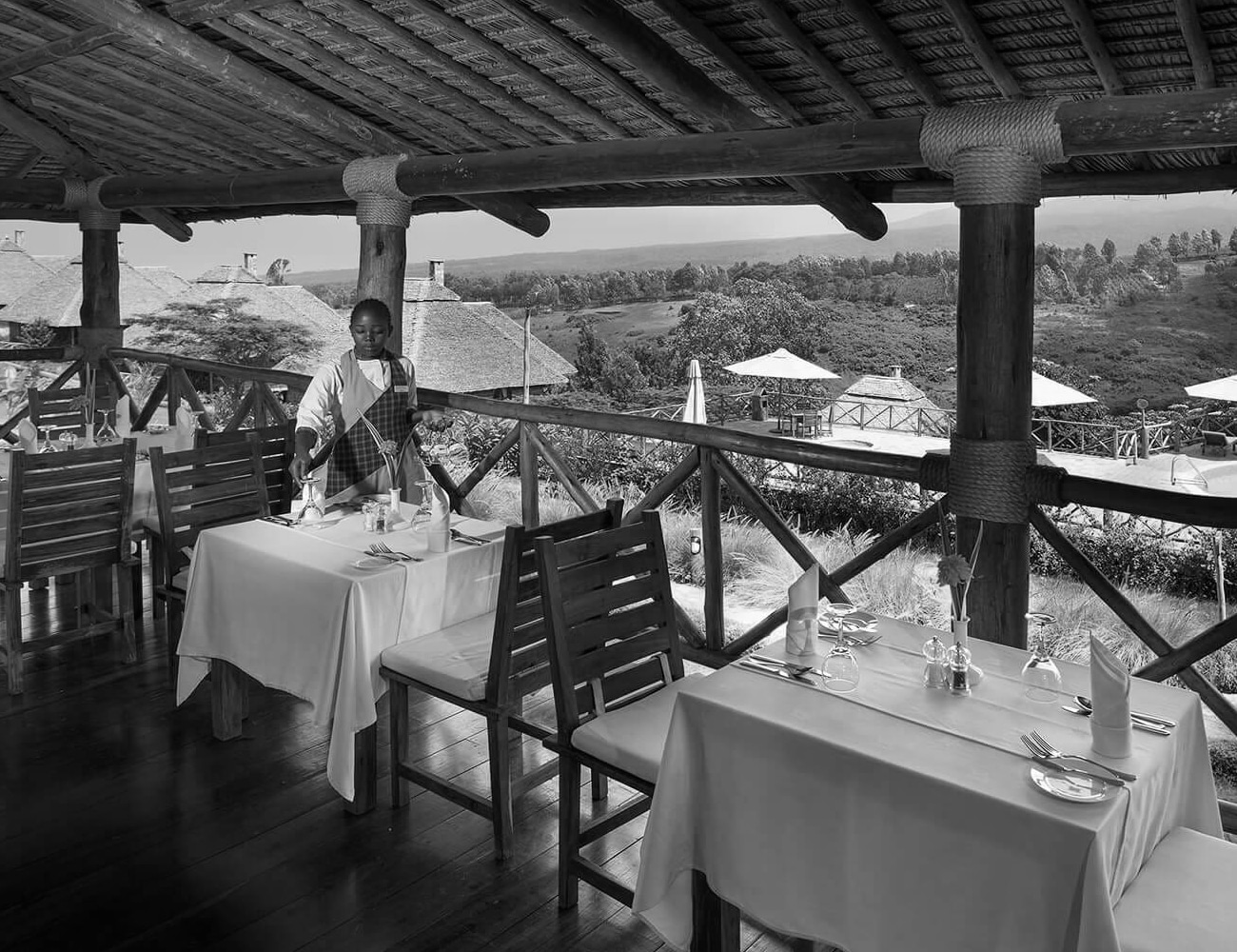 Dining Setup at Neptune Ngorongoro Luxury Lodge