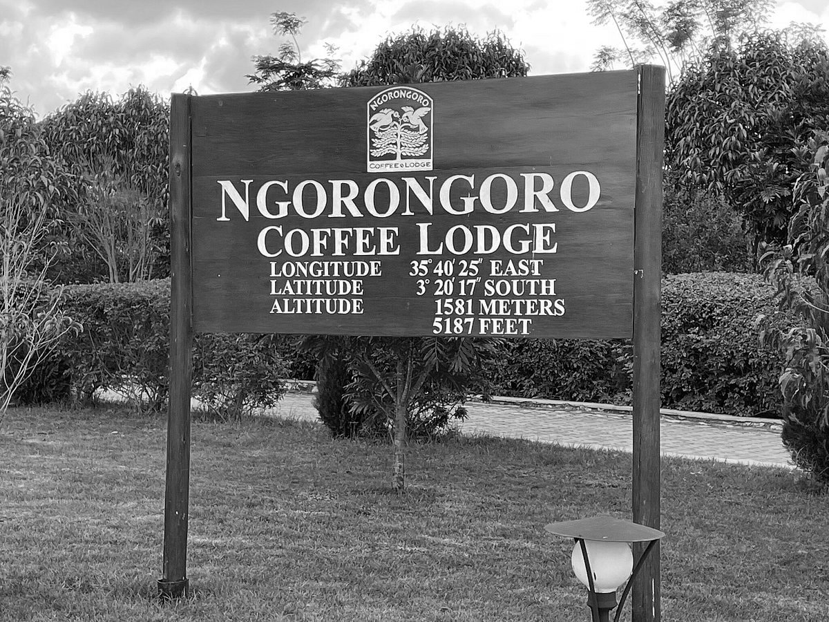 Ngorongoro Coffee Lodge Sign Post