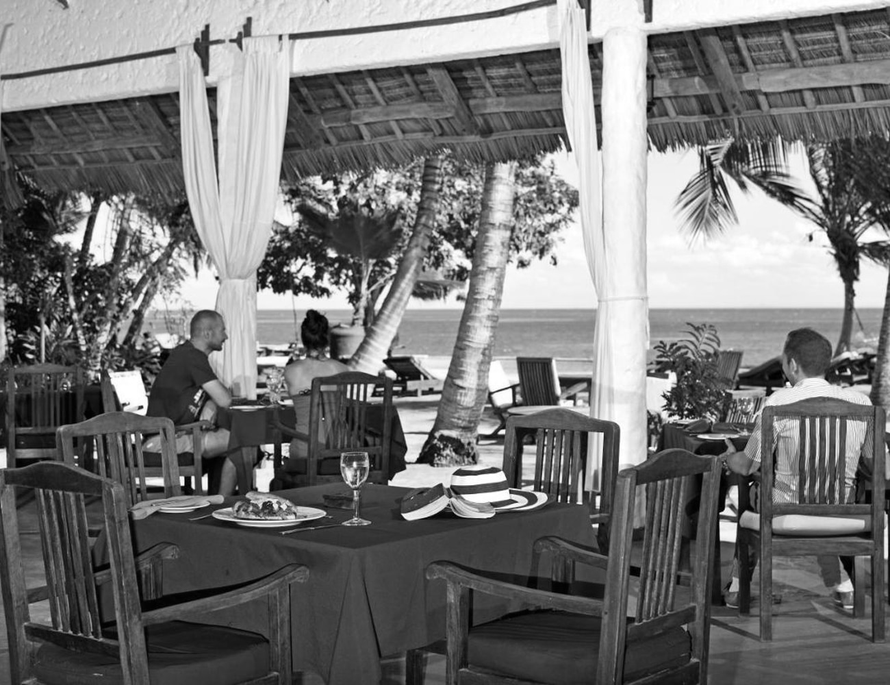 People Dining at Fumba Beach Lodge