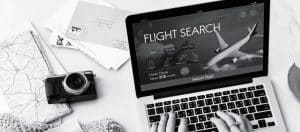 Online flight search website
