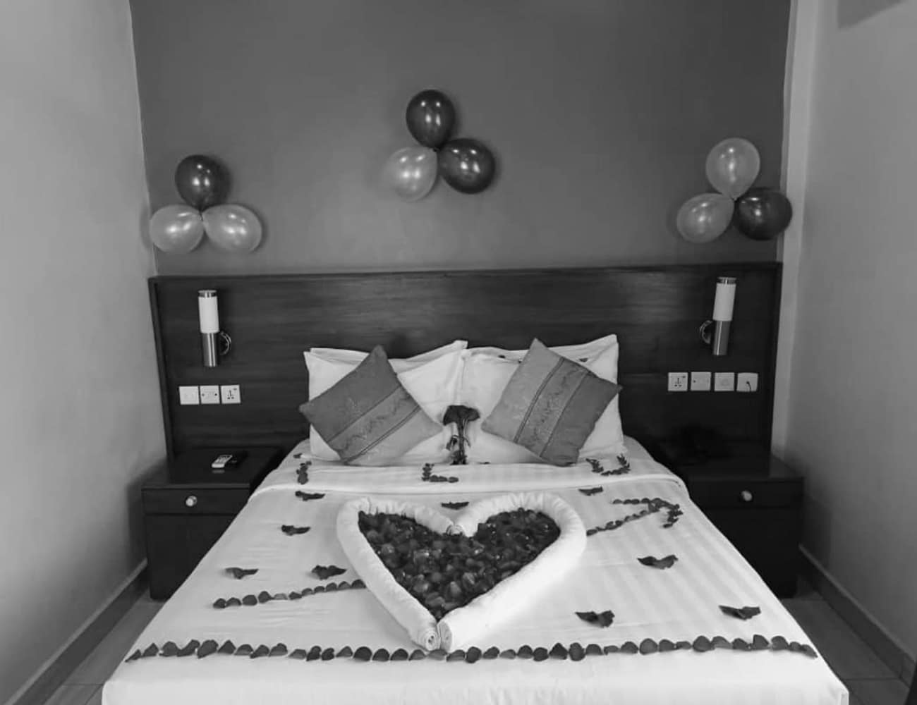Romantic Beds at Keys Hotel Moshi