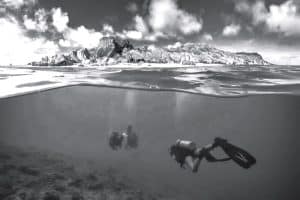 Diving at Anse Source d’Argent on La Digue, Seychelles