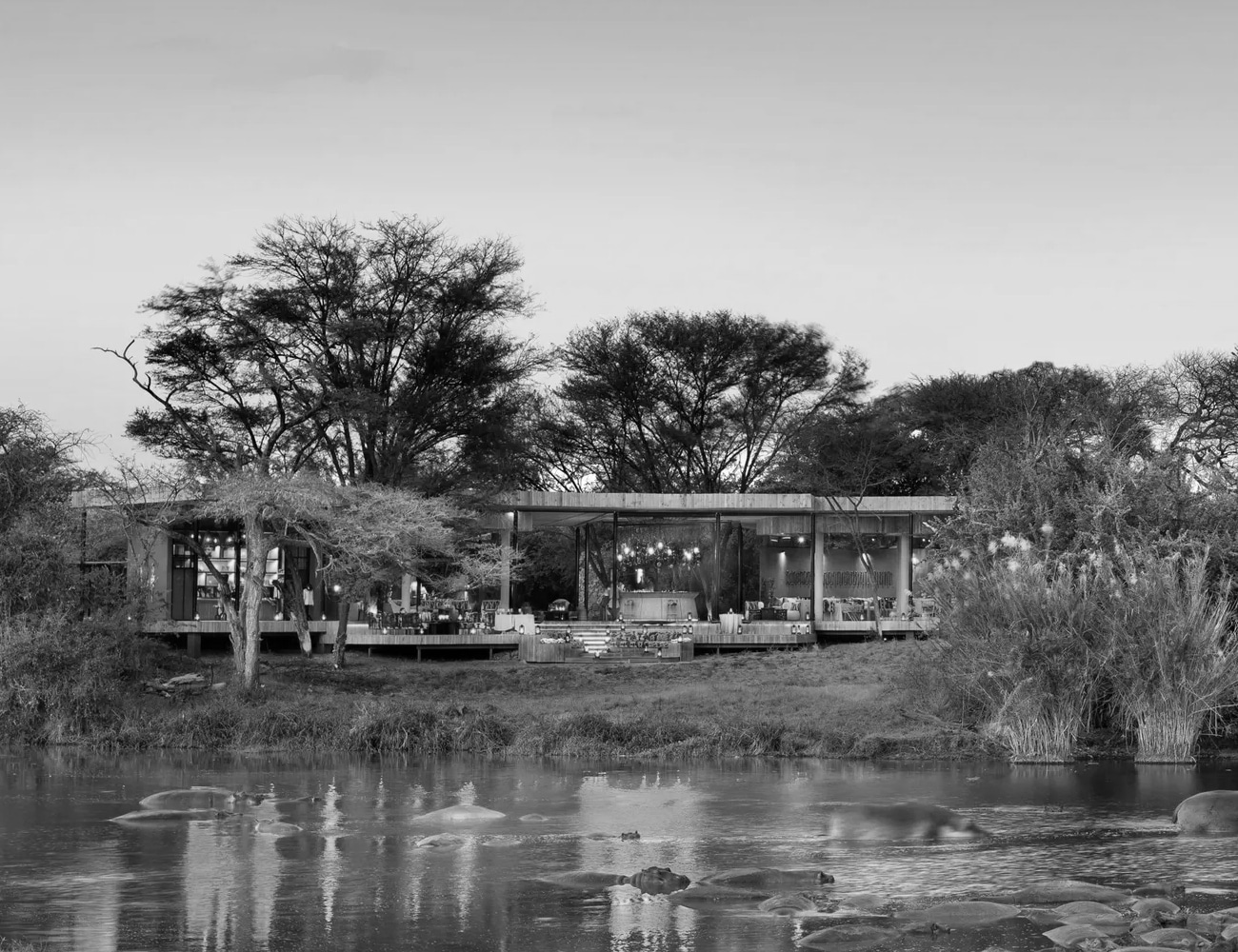 View of rumeti Serengeti River Lodge