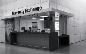 Airports currency exchange office