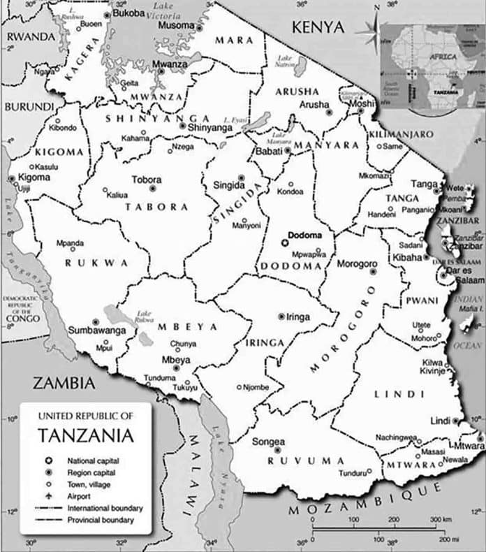 Discovering Tanzania's Geography - An In-depth Analysis of the Outline Map of Tanzania